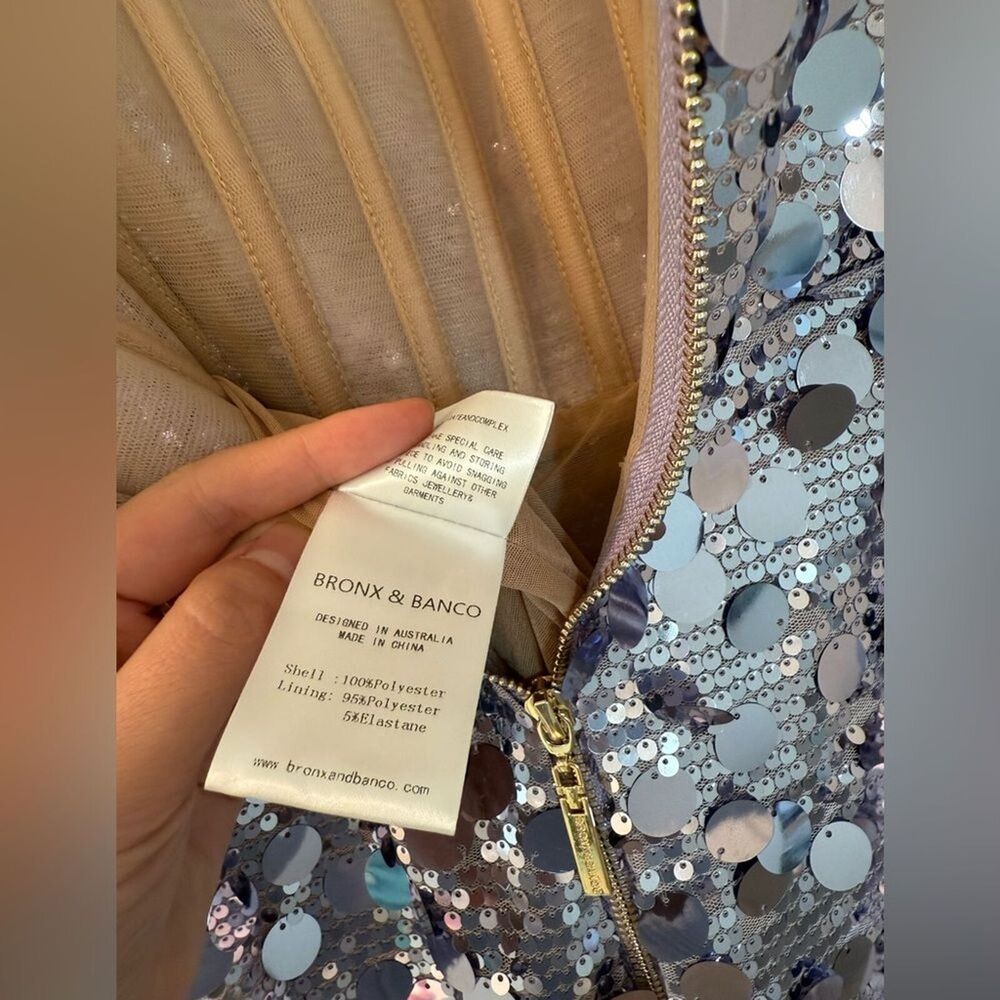 NWOT BRINX AND BANCO Lilac Farah Sequin Strapless Gown  XS，S，M available - Picture 14 of 16